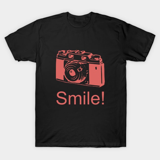 Smile Gift for photography lovers T-Shirt by cypryanus